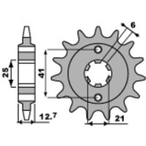Piñón PBR 18 dientes paso 530 Honda CB750K - Motoshop